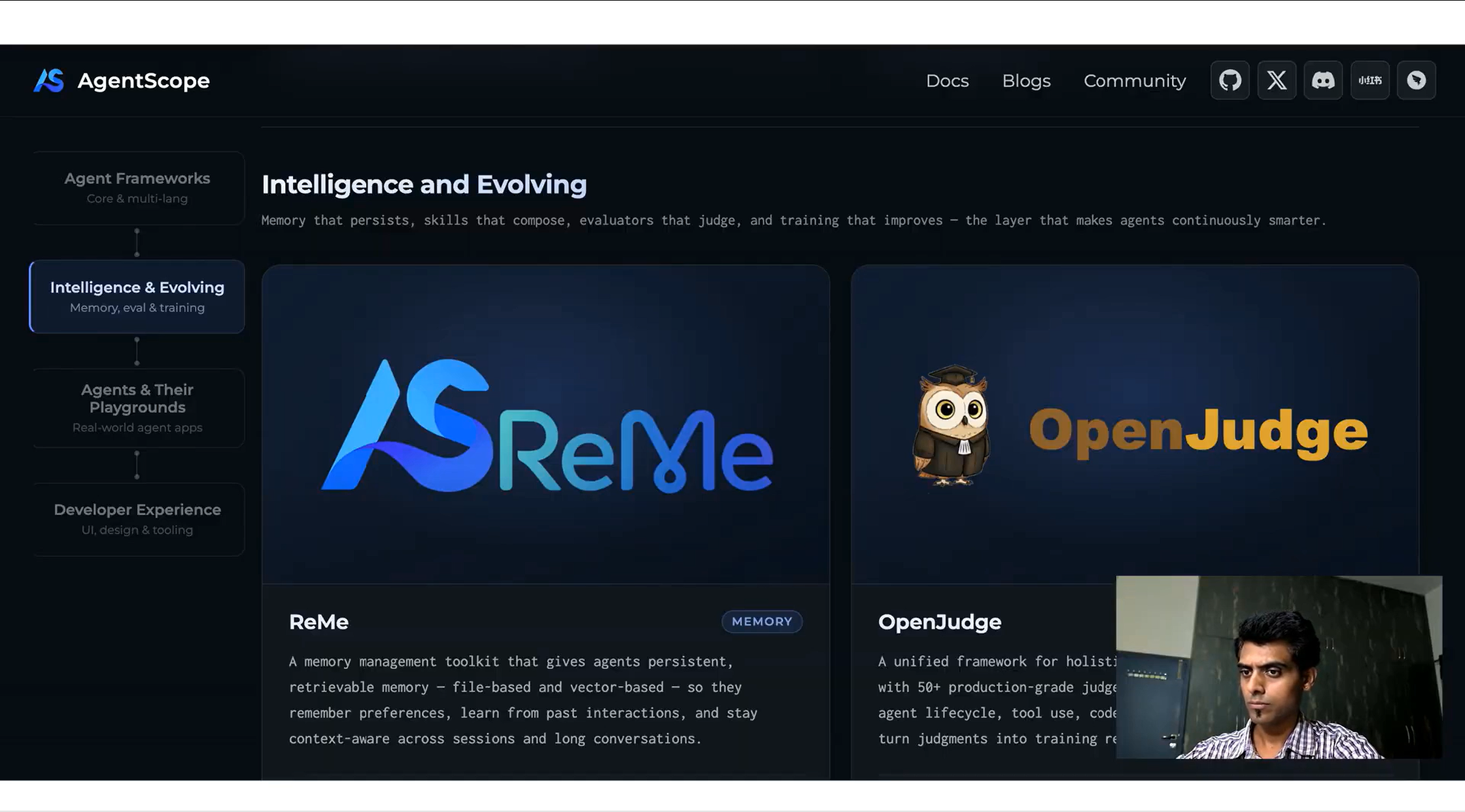 AgentScope test screenshot